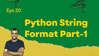 Python String Format Part 1 #20 #LingarajTechhub