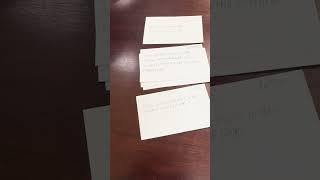 Using Notecards to Organize a Research Paper