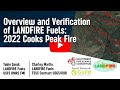 Southwest Fire Science Consortium: Overview and Verification of LANDFIRE Fuels: 2022 Cooks Peak Fire