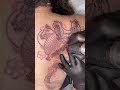 How to line a Tattoo? Dragon Tattoo Full Back done by Mr. Trung Tadashi #shorts