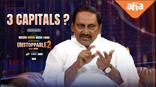 What do you think about 3 Capitals? | Kiran Kumar Reddy | Unstoppable With NBK S2 | ahaVideoIN