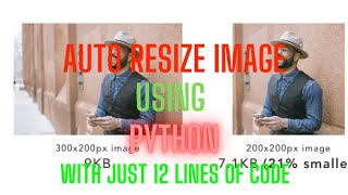 Resize image using python @computeralgo1