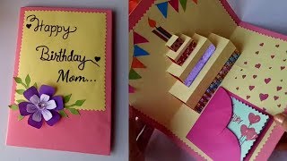 DIY cake pop up card for birthday/DIY-Birthday Day Card idea...