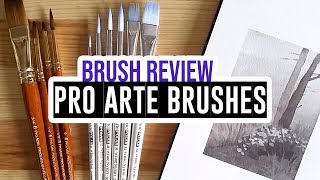 Review \u0026 demo - ProArte Polar \u0026 Prolene+ brushes