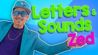 Learn the Letters and Their Sounds Zed | Alphabet Sounds | Jack Hartmann