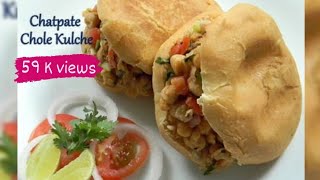 Chatpate Chole Kulche | Tangy Chickpeas Bun | Indian Street Food | Food Fiestaa