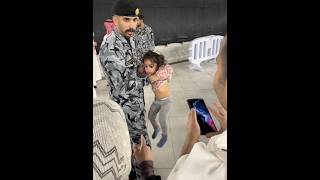 Labaikallahumalabaik lucky baby touch kaaba makkah live madina live umrah haji2025 #madinah #makkah