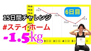 15日間で1.5kg減量確実 今すぐ出来る筋トレ公開ダイエット　6日目　43