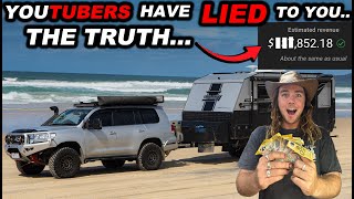 HOW MUCH YouTube REALLY PAYS us to travel Australia with 83K Subscribers! How you can to!