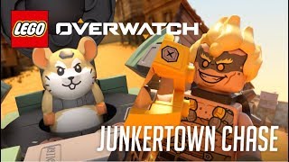 Watch Wrecking Ball chasing Junkrat \u0026 Roadhog inside Junkertown  LEGO Overwatch