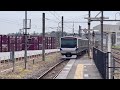 japanese train jōban line tsuchiura station departure u0026 arrival scene melody