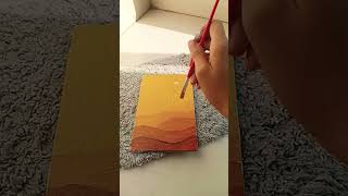 Easy canvas painting💛 #art #creative #canvaspainting #Krisha's-art-bench