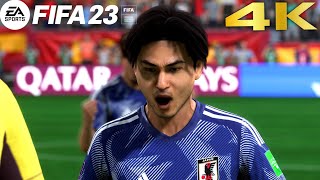 【FIFA23】日本 vs クロアチア　カタールW杯 ラウンド16 | PS5 | 4K