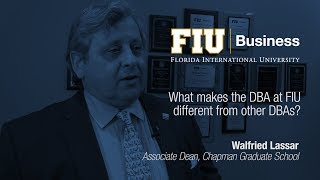 What makes the DBA at FIU different from other DBAs?