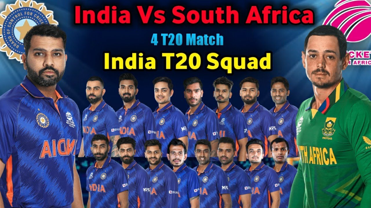 India Vs South Africa T20 Series 2022 | India T20 Squad | - YouTube