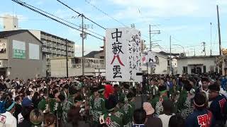 令和６年　福井屋台　宵宮　網干駅　提灯割り　糸井２