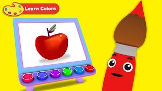 Toddlers Learn Colors with Petey Paintbrush | Early Learning Videos for Baby Development & Education
