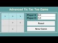 How to Create Advanced Tic Tac Toe Game in Python