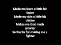 Christina Aguilera - Fighter (Lyrics)
