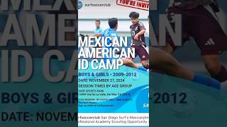 Surf Mexican/American professional academy scouting opportunity. Invited for a Soccer ID Camp#futbol