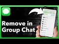 How To Remove Someone From Group Chat On iPhone