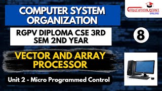 Lec 8 | Vector and Array Processor | RGPV Diploma Computer System Organisation CSE 3rd Sem 2nd Year