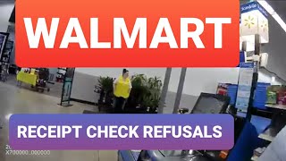 Wal-mart receipt check refusals