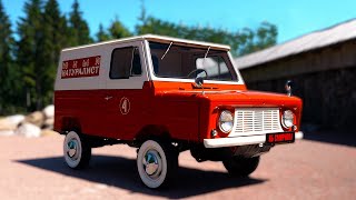 Carton soviet car ZAZ 969B father of the BEST SOVIET SUV - LUAZ