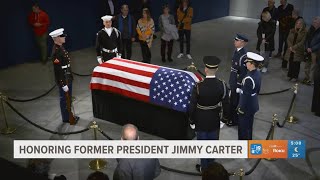 Americans pay tribute to former President Jimmy Carter