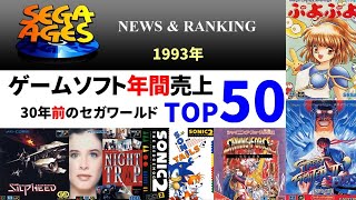 【1993年】SEGA AGESソフト売上年間TOP50【30年前のセガワールド】