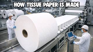 Tissue Paper Manufacturing Process | How Tissue Paper Is Made in Factory Step by Step