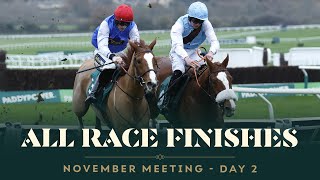 All race finishes from day 2 of the November Meeting at Cheltenham Racecourse