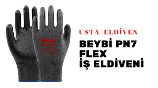 Beybi PN7 Flex Likralı İpten Örme Nitril Kaplı Eldiven - Usta Eldiven