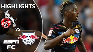 Amadou Haidara's header earns RB Leipzig a draw vs. Cologne | Bundesliga Highlights | ESPN FC