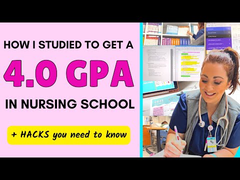 HOW I STUDYED AND STAYED ORGANIZED IN NURSING SCHOOL (4.0 GPA)