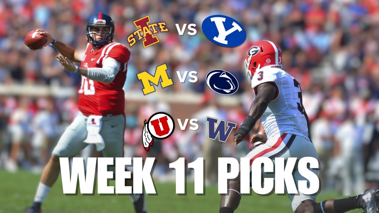 College Football Week 11 Picks & Predictions | Ole Miss @ Georgia | Big ...