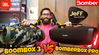 BOMBER BOMBERBOX PRO 90W Vs JBL BOOMBOX 3: DUELO APERTADO! Qual caixa de som Ganhou? (Comparativo)