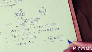 Solution to problems involving CFSE(Crystal Field Splitting Energy) for competitive exams