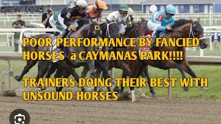 SHOCKING POOR PERFORMANCES FROM FANCIED HORSES TODAY @ CAYMANAS PARK.
