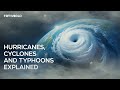 What are hurricanes, cyclones and typhoons?