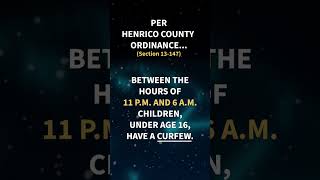 Henrico County Juvenile Curfew Ordinance