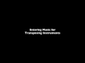 Entering Music for Transposing Instruments in Finale 25