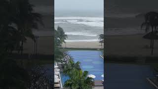 Jump into the contrast of crashing surf and serene pools at our #resort in #vietnam #storm #waves