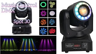 Moving Head MINI SPOT 30 RING Ruchoma Głowa spot LED 30.