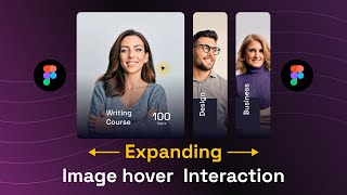 How to create expanding image  hover interaction in Figma