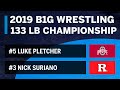 133 LBS: #5 Luke Pletcher (OSU) vs. #3 Nick Suriano (Rutgers) | 2019 B1G Wrestling Championship