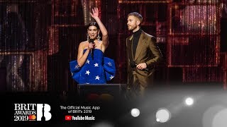 'One Kiss' by  Calvin Harris & Dua Lipa wins British Single | The BRIT Awards 2019