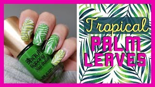 Tropical Palm Leaves - Born Pretty BP-L076 || LaShenny21Nails