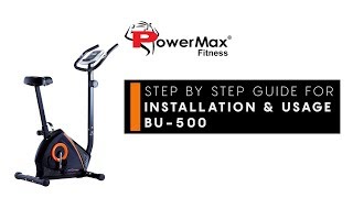 PowerMax Fitness BU-500 Magnetic Upright Bike DIY Installation & Usage