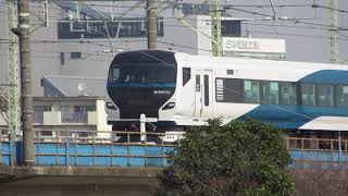 E257系 特急踊り子7号 多摩川橋梁通過